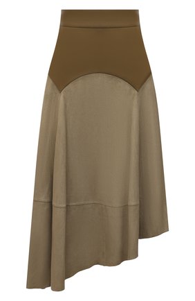 Женская замшевая юбка LOEWE хаки цвета по цене 346000 руб., арт. S540Y20X04 | Фото 1 Женская замшевая юбка LOEWE хаки цвета, арт. S540Y20X04 | Фото 1 (Женское Кросс-КТ: Юбка-одежда; Стили: Милитари; Длина Ж (юбки, платья, шорты): Миди, До колена; Материал внешний: Натуральная кожа, Замша; Региональные ограничения белый список (Axapta Mercury): RU)