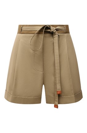 Женские хлопковые шорты LOEWE бежевого цвета по цене 57300 руб., арт. S540Y04X38 | Фото 1 Женские хлопковые шорты LOEWE бежевого цвета, арт. S540Y04X38 | Фото 1