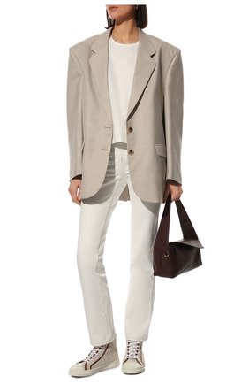 Женская хлопковая футболка LOEWE белого цвета по цене 29950 руб., арт. S359341XA4 | Фото 2 Женская хлопковая футболка LOEWE белого цвета, арт. S359341XA4 | Фото 2