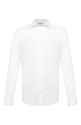 Мужская сорочка из хлопка и льна Z ZEGNA белого цвета по цене 22100 руб., арт. 905061/ZCRC1 | Фото 1 Мужская сорочка из хлопка и льна Z ZEGNA белого цвета, арт. 905061/ZCRC1 | Фото 1