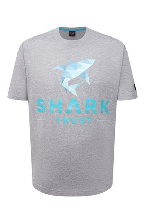 Мужская хлопковая футболка PAUL&SHARK серого цвета по цене 15250 руб., арт. 21411013/C00 | Фото 1 Мужская хлопковая футболка PAUL&SHARK серого цвета, арт. 21411013/C00 | Фото 1
