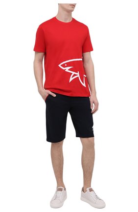 Мужская хлопковая футболка PAUL&SHARK красного цвета по цене 14500 руб., арт. 21411070/C00 | Фото 2 Мужская хлопковая футболка PAUL&SHARK красного цвета, арт. 21411070/C00 | Фото 2