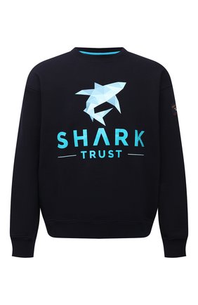 Мужской хлопковый свитшот PAUL&SHARK темно-синего цвета по цене 23150 руб., арт. 21411830/C00 | Фото 1 Мужской хлопковый свитшот PAUL&SHARK темно-синего цвета, арт. 21411830/C00 | Фото 1