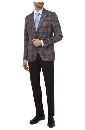 Мужской пиджак из шерсти и шелка SARTORIA LATORRE светло-коричневого цвета по цене 73350 руб., арт. EF74 70657 | Фото 2 Мужской пиджак из шерсти и шелка SARTORIA LATORRE светло-коричневого цвета, арт. EF74 70657 | Фото 2