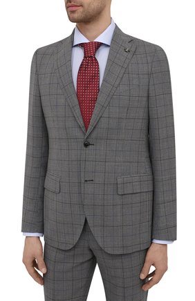 Мужской шерстяной костюм SARTORIA LATORRE серого цвета по цене 69400 руб., арт. A6I7EF Q90982 | Фото 2 Мужской шерстяной костюм SARTORIA LATORRE серого цвета, арт. A6I7EF Q90982 | Фото 2