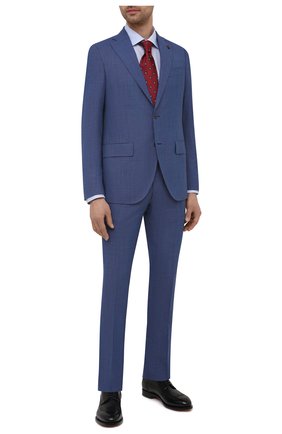 Мужской шерстяной костюм SARTORIA LATORRE синего цвета по цене 75350 руб., арт. A6I7EF Q90134 | Фото 1 Мужской шерстяной костюм SARTORIA LATORRE синего цвета, арт. A6I7EF Q90134 | Фото 1
