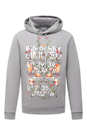 Мужской хлопковое худи BURBERRY серого цвета по цене 53100 руб., арт. 8037542 | Фото 1 Мужской хлопковое худи BURBERRY серого цвета, арт. 8037542 | Фото 1