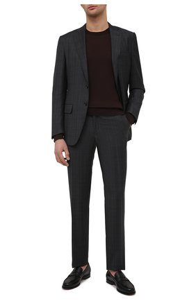 Мужские кожаные пенни-лоферы SANTONI черного цвета по цене 54900 руб., арт. MCQU13207LA3S0RMN01 | Фото 2 Мужские кожаные пенни-лоферы SANTONI черного цвета, арт. MCQU13207LA3S0RMN01 | Фото 2
