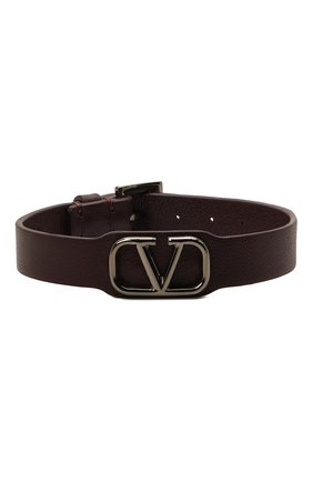 Мужской кожаный браслет valentino garavani VALENTINO бордового цвета по цене 15850 руб., арт. VY2J0N49/UQC | Фото 1 Мужской кожаный браслет valentino garavani VALENTINO бордового цвета, арт. VY2J0N49/UQC | Фото 1