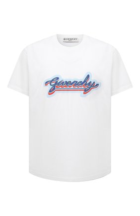 Мужская хлопковая футболка GIVENCHY белого цвета по цене 36450 руб., арт. BM71123002 | Фото 1 Мужская хлопковая футболка GIVENCHY белого цвета, арт. BM71123002 | Фото 1