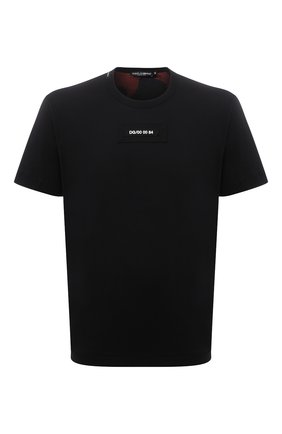 Мужская хлопковая футболка DOLCE & GABBANA черного цвета по цене 47250 руб., арт. G8MW1Z/G7YIV | Фото 1 Мужская хлопковая футболка DOLCE & GABBANA черного цвета, арт. G8MW1Z/G7YIV | Фото 1 (Рукава: Короткие; Длина (для топов): Стандартные; Материал внешний: Хлопок; Принт: С принтом; Стили: Милитари)
