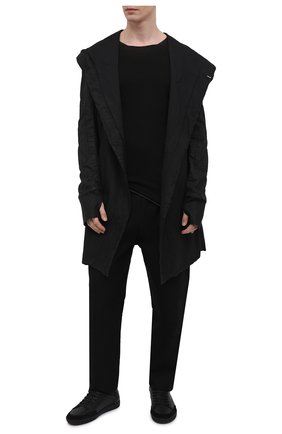 Мужской хлопковый джемпер MASNADA черного цвета по цене 36600 руб., арт. M26N02 | Фото 2 Мужской хлопковый джемпер MASNADA черного цвета, арт. M26N02 | Фото 2