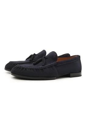Мужские замшевые лоферы TOD’S темно-синего цвета по цене 46550 руб., арт. XXM02E0ED600A6 | Фото 1 Мужские замшевые лоферы TOD’S темно-синего цвета, арт. XXM02E0ED600A6 | Фото 1