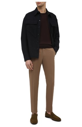 Мужские замшевые пенни-лоферы TOD’S темно-зеленого цвета по цене 38700 руб., арт. XXM02E0EC600A6 | Фото 2 Мужские замшевые пенни-лоферы TOD’S темно-зеленого цвета, арт. XXM02E0EC600A6 | Фото 2 (Материал внутренний: Натуральная кожа; Мужское Кросс-КТ: Лоферы-обувь; Стили: Кэжуэл; Материал внешний: Замша)