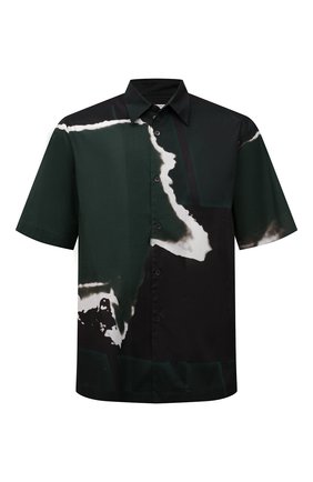 Мужская хлопковая рубашка DRIES VAN NOTEN зеленого цвета по цене 43350 руб., арт. 211-20739-2063 | Фото 1 Мужская хлопковая рубашка DRIES VAN NOTEN зеленого цвета, арт. 211-20739-2063 | Фото 1