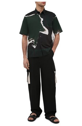 Мужская хлопковая рубашка DRIES VAN NOTEN зеленого цвета по цене 43350 руб., арт. 211-20739-2063 | Фото 2 Мужская хлопковая рубашка DRIES VAN NOTEN зеленого цвета, арт. 211-20739-2063 | Фото 2