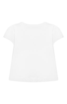 Детский хлопковая футболка IL GUFO белого цвета, арт. P21TS305M0014/5A-8A | Фото 2 (Рукава: Короткие; Материал внешний: Хлопок; Региональные ограничения белый список (Axapta Mercury): RU; Ростовка одежда: 4 года | 104 см, 5 лет | 110 см, 7 лет | 122 см)