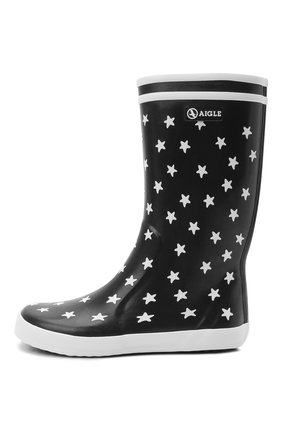 Детские резиновые сапоги AIGLE разноцветного цвета по цене 4895 руб., арт. 2527D4/L0LLY P0P PRINT | Фото 2 Детские резиновые сапоги AIGLE разноцветного цвета, арт. 2527D4/L0LLY P0P PRINT | Фото 2