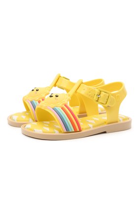 Детские босоножки MELISSA желтого цвета по цене 4520 руб., арт. 33224 | Фото 1 Детские босоножки MELISSA желтого цвета, арт. 33224 | Фото 1