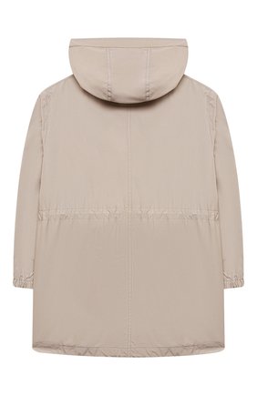 Детская парка BRUNELLO CUCINELLI бежевого цвета по цене 97700 руб., арт. BB5740415A | Фото 2 Детская парка BRUNELLO CUCINELLI бежевого цвета, арт. BB5740415A | Фото 2 (Материал внешний: Синтетический материал, Хлопок; Рукава: Длинные; Материал подклада: Хлопок; Девочки Кросс-КТ: Парка-верхняя одежда; Кросс-КТ: Сезон: демисезон; Ростовка одежда: 4 года | 104 см, 6 лет | 116 см)