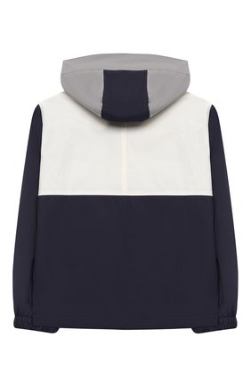 Детская ветровка с капюшоном BRUNELLO CUCINELLI синего цвета по цене 42150 руб., арт. BM45A0917B | Фото 2 Детская ветровка с капюшоном BRUNELLO CUCINELLI синего цвета, арт. BM45A0917B | Фото 2 (Рукава: Длинные; Материал подклада: Хлопок; Материал внешний: Синтетический материал; Кросс-КТ: Ветровка; Ростовка одежда: 10 - 11 лет | 140 - 146см, 8 лет | 128 см)