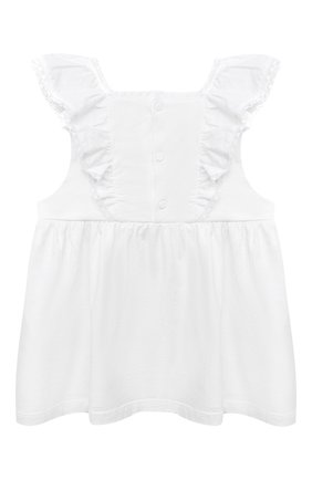 Детский топ TARTINE ET CHOCOLAT белого цвета по цене 5980 руб., арт. TS10021/18M-3A | Фото 2 Детский топ TARTINE ET CHOCOLAT белого цвета, арт. TS10021/18M-3A | Фото 2