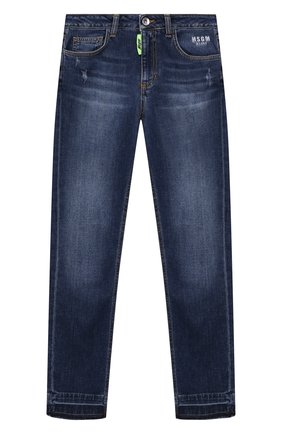 Детские джинсы MSGM KIDS синего цвета по цене 13900 руб., арт. MS027621 | Фото 1 Детские джинсы MSGM KIDS синего цвета, арт. MS027621 | Фото 1
