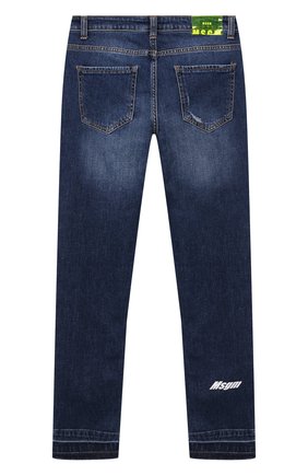 Детские джинсы MSGM KIDS синего цвета по цене 13900 руб., арт. MS027621 | Фото 2 Детские джинсы MSGM KIDS синего цвета, арт. MS027621 | Фото 2