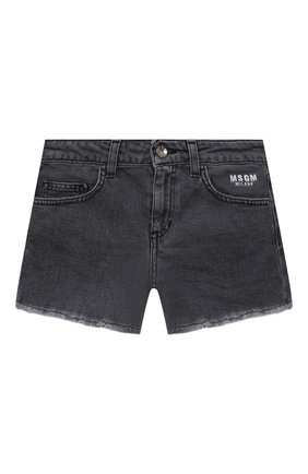 Детские джинсовые шорты MSGM KIDS темно-серого цвета по цене 11900 руб., арт. MS026813 | Фото 1 Детские джинсовые шорты MSGM KIDS темно-серого цвета, арт. MS026813 | Фото 1