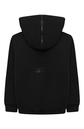 Детский хлопковая толстовка DOLCE & GABBANA черного цвета по цене 41050 руб., арт. L4JWAA/G7YGW/8-14 | Фото 2 Детский хлопковая толстовка DOLCE & GABBANA черного цвета, арт. L4JWAA/G7YGW/8-14 | Фото 2
