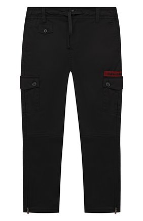 Детские хлопковые брюки DOLCE & GABBANA черного цвета по цене 20750 руб., арт. L43P26/G7YGG/2-6 | Фото 1 Детские хлопковые брюки DOLCE & GABBANA черного цвета, арт. L43P26/G7YGG/2-6 | Фото 1