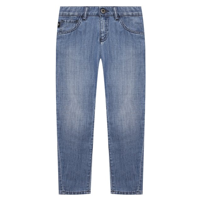 фото Джинсы из хлопка и льна emporio armani