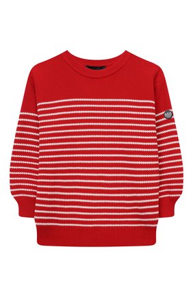 Детский хлопковый пуловер EMPORIO ARMANI красного цвета по цене 13600 руб., арт. 3K4M56/4M19Z | Фото 1 Детский хлопковый пуловер EMPORIO ARMANI красного цвета, арт. 3K4M56/4M19Z | Фото 1