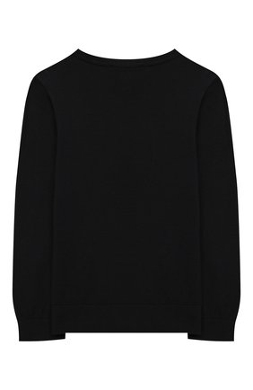 Детский пуловер из вискозы EMPORIO ARMANI темно-синего цвета по цене 11350 руб., арт. 3K4M58/4MFPZ | Фото 2 Детский пуловер из вискозы EMPORIO ARMANI темно-синего цвета, арт. 3K4M58/4MFPZ | Фото 2