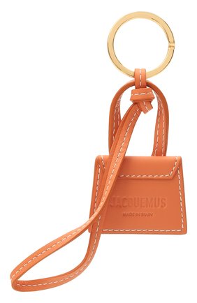 Женский кожаный брелок для ключей le chiquito JACQUEMUS оранжевого цвета по цене 9950 руб., арт. 211AC20 | Фото 2 Женский кожаный брелок для ключей le chiquito JACQUEMUS оранжевого цвета, арт. 211AC20 | Фото 2