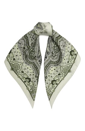 Женский шелковый платок ACNE STUDIOS зеленого цвета по цене 17800 руб., арт. CA0125/W | Фото 1 Женский шелковый платок ACNE STUDIOS зеленого цвета, арт. CA0125/W | Фото 1