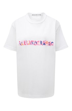 Женская хлопковая футболка ALEXANDER WANG белого цвета по цене 17350 руб., арт. UCC1211015 | Фото 1 Женская хлопковая футболка ALEXANDER WANG белого цвета, арт. UCC1211015 | Фото 1