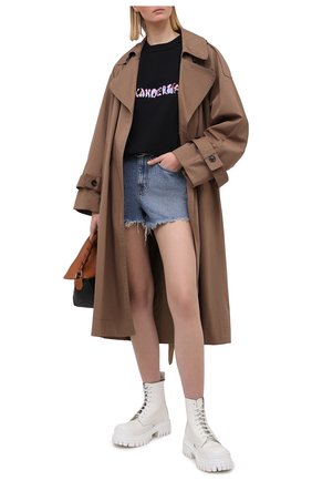Женская хлопковая футболка ALEXANDER WANG черного цвета по цене 17350 руб., арт. UCC1211015 | Фото 2 Женская хлопковая футболка ALEXANDER WANG черного цвета, арт. UCC1211015 | Фото 2