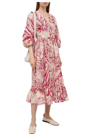 Женское платье REDVALENTINO красного цвета по цене 78550 руб., арт. VR0VAAU0/5SE | Фото 2 Женское платье REDVALENTINO красного цвета, арт. VR0VAAU0/5SE | Фото 2