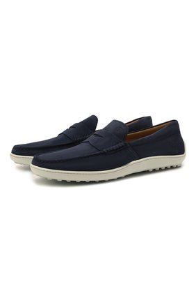 Мужские замшевые мокасины TOD’S темно-синего цвета по цене 39950 руб., арт. XXM15C0CN30RE0 | Фото 1 Мужские замшевые мокасины TOD’S темно-синего цвета, арт. XXM15C0CN30RE0 | Фото 1