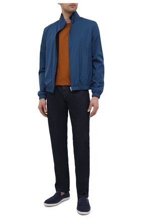 Мужские замшевые мокасины TOD’S темно-синего цвета по цене 39950 руб., арт. XXM15C0CN30RE0 | Фото 2 Мужские замшевые мокасины TOD’S темно-синего цвета, арт. XXM15C0CN30RE0 | Фото 2