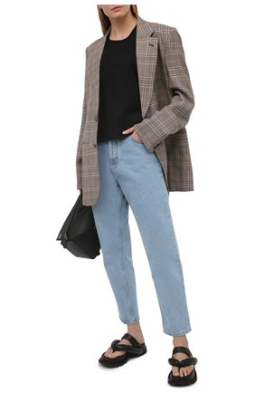 Женская хлопковая футболка LOEWE черного цвета по цене 29950 руб., арт. S359341XA4 | Фото 2 Женская хлопковая футболка LOEWE черного цвета, арт. S359341XA4 | Фото 2