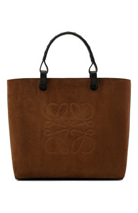 Женский сумка-тоут anagram LOEWE коричневого цвета по цене 245000 руб., арт. A657T23X06 | Фото 1 Женский сумка-тоут anagram LOEWE коричневого цвета, арт. A657T23X06 | Фото 1 (Сумки-технические: Сумки-шопперы; Размер: medium; Материал: Натуральная кожа, Натуральная замша)
