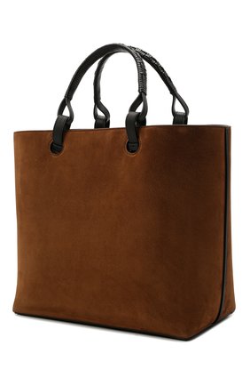 Женский сумка-тоут anagram LOEWE коричневого цвета по цене 245000 руб., арт. A657T23X06 | Фото 4 Женский сумка-тоут anagram LOEWE коричневого цвета, арт. A657T23X06 | Фото 4 (Сумки-технические: Сумки-шопперы; Размер: medium; Материал: Натуральная кожа, Натуральная замша)