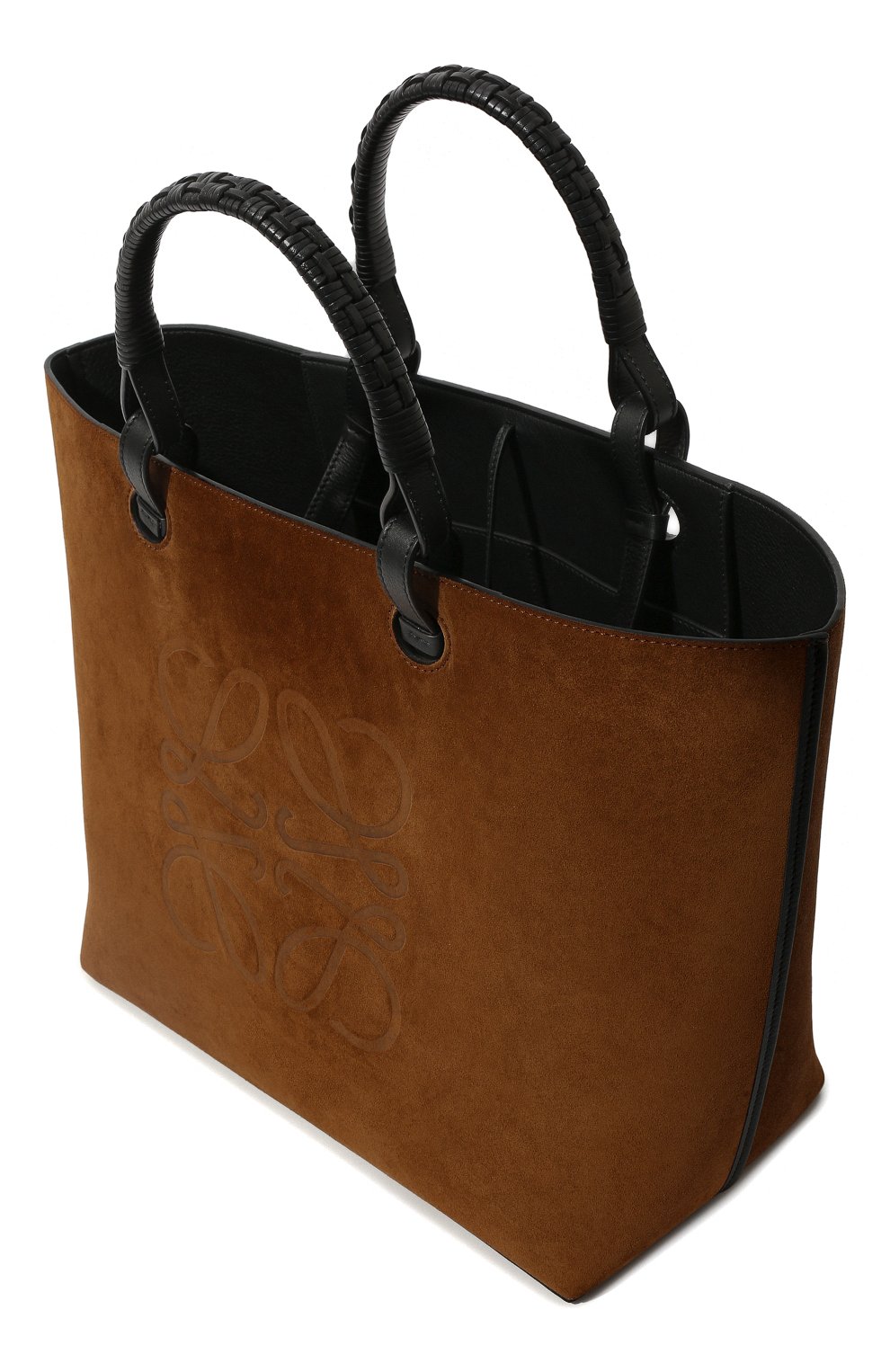 Женский сумка-тоут anagram LOEWE коричневого цвета по цене 245000 руб., арт. A657T23X06 | Фото 5 Женский сумка-тоут anagram LOEWE коричневого цвета, арт. A657T23X06 | Фото 5 (Сумки-технические: Сумки-шопперы; Размер: medium; Материал: Натуральная кожа, Натуральная замша)