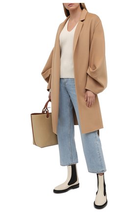 Женское шерстяное пальто LOEWE бежевого цвета по цене 261500 руб., арт. S540Y01W01 | Фото 2 Женское шерстяное пальто LOEWE бежевого цвета, арт. S540Y01W01 | Фото 2