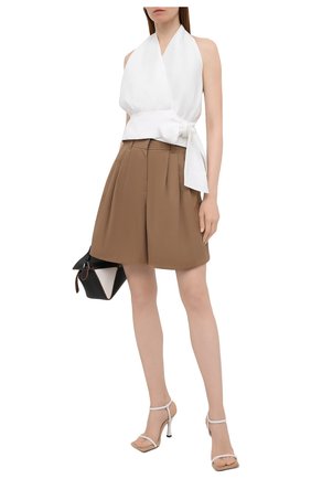 Женский льняной топ KITON белого цвета по цене 84650 руб., арт. D51450H06617 | Фото 2 Женский льняной топ KITON белого цвета, арт. D51450H06617 | Фото 2