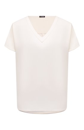 Женский шелковый топ KITON белого цвета по цене 136500 руб., арт. D47454K08D27 | Фото 1 Женский шелковый топ KITON белого цвета, арт. D47454K08D27 | Фото 1