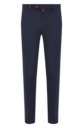 Мужские шерстяные брюки KITON синего цвета, арт. UFPP79J07T47 | Фото 1 (Материал внешний: Шерсть; Материал подклада: Купро; Длина (брюки, джинсы): Стандартные; Случай: Повседневный; Стили: Кэжуэл; Региональные ограничения белый список (Axapta Mercury): RU)