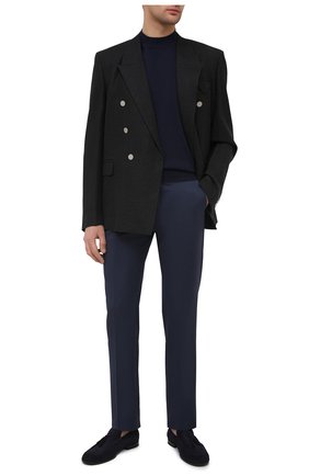 Мужские шерстяные брюки KITON синего цвета по цене 89100 руб., арт. UFPP79J07T47 | Фото 2 Мужские шерстяные брюки KITON синего цвета, арт. UFPP79J07T47 | Фото 2 (Материал внешний: Шерсть; Материал подклада: Купро; Длина (брюки, джинсы): Стандартные; Случай: Повседневный; Стили: Кэжуэл; Региональные ограничения белый список (Axapta Mercury): RU)